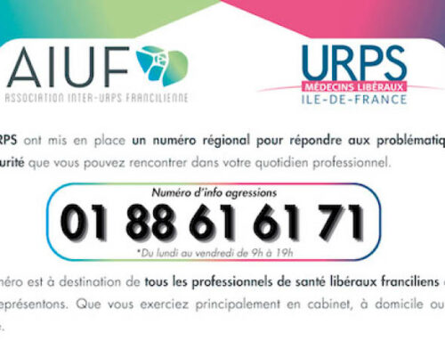 Un numéro contre les agressions de Pros de Santé !
